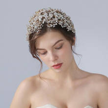 Luxury Wedding Crown Headband Fashion Wedding Wreath Zirconia Wedding Headpiece Hair Accessories Women Soft Headpiece 2024 - buy cheap