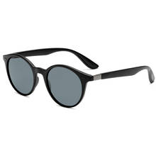 Gafas de sol polarizadas para hombre y mujer, lentes de sol polarizadas redondas Vintage, de marca famosa, estilo Retro femenino 2024 - compra barato