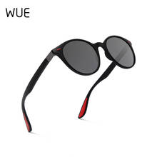 Солнцезащитные очки wue для мужчин и женщин UV-400, поляризационные, в круглой оправе, брендовые дизайнерские, для вождения 2024 - купить недорого