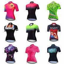 2021 Cycling Jersey Women Bike Top  Short Sleeve MTB mountain Ropa Maillot Ciclismo road Racing Bicycle Shirt female Pink Red 2024 - buy cheap