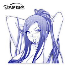 Jump Time Dragons Rioting Kagamiin Kyouka Сексуальная Милая аниме девушка виниловая наклейка Waifu Peeker наклейки для автомобиля с большой головой 2024 - купить недорого