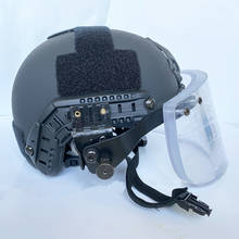 Fast Tatico Nij 3a Bulletproof Helmet+bullet Proof Glass Ballistic Face Shield Military Tactics Capacete Self Defense Equipment 2024 - compre barato