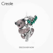 Pendant Koala fit Necklace 2021 Summer Brand New Fine Jewelry 925 Sterling Silver Color Stones Bijoux Cute Gift For Woman Girls 2024 - buy cheap