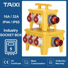Caja de enchufe Industrial impermeable para exteriores, interruptor MCB RCBO de 220V, 380V, 16A, 32A, Reino Unido, EE. UU., UE, FR, caja de distribución IP44/IP65 2024 - compra barato