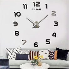 Diy Clock Acrylic Digital Wall Clock 3d Stereo Mute Electronic Clock Wall Stickers Decorative Stickers Home Office Decorations 2024 - buy cheap