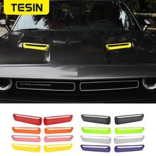 TESIN Car Sticker for Dodge Challenger 2015+ Accessories Auto Engine Cover Air Flow Intake Hood Vent Cover for Challenger 2019 2024 - buy cheap