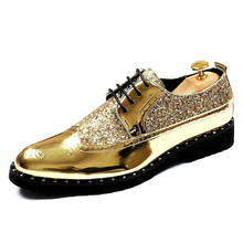 Zapatos de charol para hombre, calzado clásico con aumento de altura, Oxford, estilo británico, para boda 2024 - compra barato