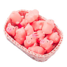 Porco de brinquedo para cachorros, "50 segundos, novo, bonito, 4.5cm, brinquedo para animais, de apertar, de morder, decoração para casa, grita de borracha, rosa" 2024 - compre barato