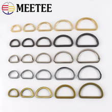 20pc Meetee 16/20/25/32/38mm Metal O D Ring Buckles Flat Bag Purse Strap Belt Dog Collar Adjustable Buckle Diy Garment Accessory