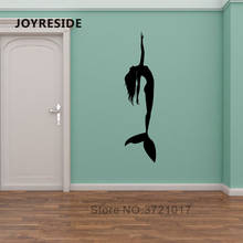 JOYRESIDE Mermaid Wall Decals Home Livingroom Wall Decoration Mermaid Animals Wall Sticker Art Sea Wall Decor Sticker WM455 2024 - buy cheap