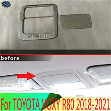 For TOYOTA VOXY R80 2018-2021 ABS chrome piano black front interior lamp reading lamp trim cover 2024 - buy cheap
