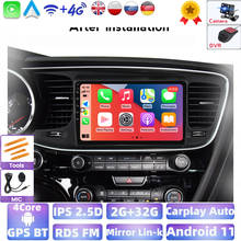 Radio Multimedia con GPS para coche, Radio con reproductor, Android, 2G + 32G, IPS, compatible con Carplay, WiFi, para Kia K5 Optima 2011-2015 2024 - compra barato