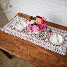 Home Decorative Dining Banquet Hollow Out Embroidered Table Runner Bedding Cabinet Furniture Cover 2024 - buy cheap