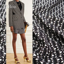 Siiboo monogram fashion jacquard fabric for women dress men blazer thick tissu high quality sp6417 2024 - buy cheap