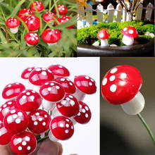 NEW 10Pcs 2cm Artificial Mini Mushroom Miniatures Fairy Garden Moss Terrarium Resin Crafts Decorations Stakes Craft 2024 - buy cheap