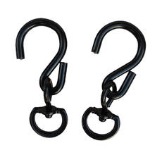 Pack of 2 Non-Rusting Smooth Swivel Hooks for Hanging Flowers Basket, Plants, Windsock, Wind Chimes, Spinners, Bird Feeder 2024 - buy cheap