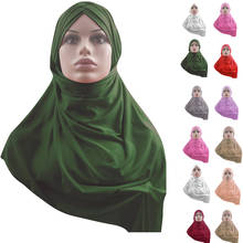 Одна деталь Амира мусульманский женский хиджаб тянуть на мгновенный шарф Тюрбан, головной платок шаль обертывание полное покрытие исламские молитвенные шапки арабские 2024 - купить недорого
