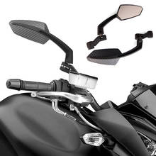 Carcaça de fibra de carbono para motocicleta, espelho retrovisor universal, 8mm, 10mm, para cafe racer honda yamaha suzuki scooter 2024 - compre barato