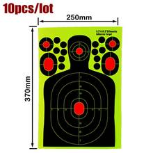 10 Pieces Target Papers Half-length Humanoid Self Adhesive Reactivity Practice Aim Hunting Training Target Papers Stickers 2024 - buy cheap