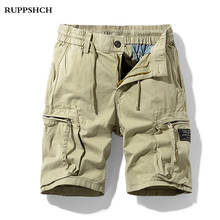 2021 Summer New Men Cargo Shorts Men Pure Cotton Casual Fashion Pure Color High Quality Cargo Pants Streetwear New Men Shorts 2024 - buy cheap