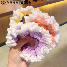 20Pcs Wave Point Children Hair Rope Women Girls Hair Accessories Scrunchie Elastic Hair Bands Rubber Knitting Flower Headwear 2024 - buy cheap