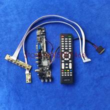 USB + VGA + AV для B140XTN01/B140XTN02/B140XTN03/B140XTN06 3663 DVB набор карт управления экраном 40 Pin Цифровой Сигнал LVDS 1366*768 2024 - купить недорого