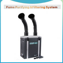 QUICK 6601 6602-purificador de humo de Protección Ambiental, instrumento para fumar, sistema de purificación de humo de Posición única/Dual 2024 - compra barato