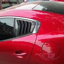 Persianas para ventana trasera de Mazda 3 M3 Axela 2019 2020 Sedan, cubierta de rejilla embellecedora, accesorios exteriores de fibra de carbono, estilo de coche 2024 - compra barato