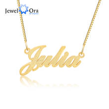 JewelOra-collares de nombre con letras personalizadas para mujer, placa con nombre personalizada, Gargantilla, joyería, regalos de cumpleaños y Aniversario 2024 - compra barato