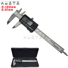 100mm 4" Digital CALIPER VERNIER GAUGE MICROMETER 0-100mm carbonn steel vernier caliper carbon fiber electronic digital caliper 2024 - buy cheap