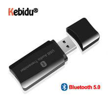 Беспроводной Bluetooth 5,0 USB адаптер Bluetooth передатчик приемник Bluetooth аудио приемник 3,5 мм AUX музыкальный адаптер автомобильный комплект 2024 - купить недорого