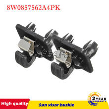 Black Plastic Auto Sun Visor Clip Holder Hook Stand For Audi A1 A3 A4 A5 Q3 Q5 TT Interior 8W0857562A4PK 2024 - buy cheap