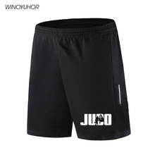 Judo-pantalones cortos con estampado de letras para hombre, Shorts de Fitness informales, de secado rápido, S-3XL 2024 - compra barato