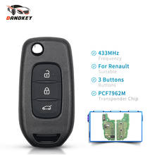 Dandkey 433MHz PCF7961M Chip Remote Key For Renault Kadjar Captur Megane 3 Symbol Fob 3 Buttons Flip Car Key HU138TE VAC102 2024 - buy cheap