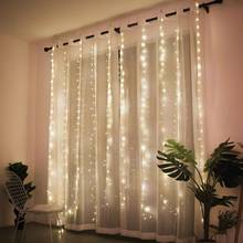 3M LED Curtain Lamp Warm White Multi-color String Lights Remote Control USB fairy light garland Bedroom Home decorative lighting 2024 - buy cheap