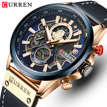 CURREN Mens Watches Luxury Brand Fashion Quartz Watch Men Leather Sports Wristwatch Chronograph Clock Male Relogio Masculino 2024 - buy cheap