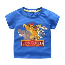 Children Cartoon The Lion King Guard Simba Print T-shirts Clothing Toddler Kids Summer Short Sleeve Tshirts Boy Girls Tops 2024 - buy cheap