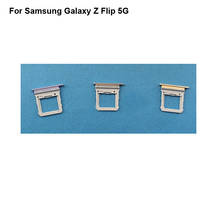 Samsung galaxy z suporte para cartão 5g, 2 pçs, novo, testado, bom suporte de cartão sim, bandeja de slot para cartão f700n, substituição de cartão sim 2024 - compre barato