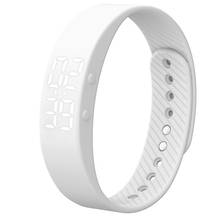 Reloj de pulsera Digital blanco para mujer, pulsera inteligente deportiva, podómetro, calorías, Fitness, 2019 2024 - compra barato