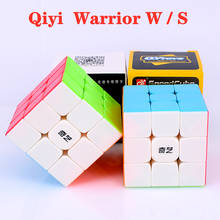 Qiyi 3x3x3 cube Warrior W 3x3x3 Magic Cube qiyi 3x3x3 speed cube 3x3 puzzle cube qiyi 3x3x3 cubo magic 3x3x3 волшебный куб-головоломка 2024 - купить недорого