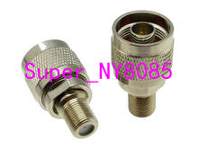 10pcs N male plug to F TV female jack RF coaxial adapter connector 50ohm 2024 - buy cheap