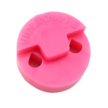Violín profesional de goma redonda, silenciador de sordina silencioso, color rosa 2024 - compra barato