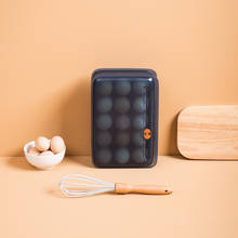15 grade cozinha geladeira ovo caixa de armazenamento prático criativo casa portátil plástico piquenique caixa armazenamento alimentos c1576 f 2024 - compre barato