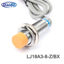 Sensor de proximidad inductivo, LJ18A3-8-Z/BX,NPN,3 cables, NO, diámetro de 18mm, interruptor de proximidad 2024 - compra barato