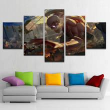Modern Home Decoration Wall Art Poster Framework 5 Panel Game Character Living Room Canvas HD Print Modular Painting Pictures 2024 - buy cheap