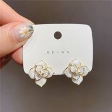 ZDMXJL 2021 New Arrival Trend Women's Earrings Fine Sweet White Flower Earrings For Women Girl Party Jewelry Gifts Drop-shipping 2024 - buy cheap