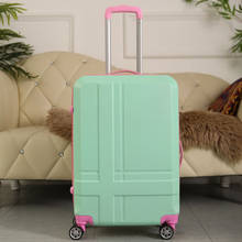 New girls cute pink Rolling Luggage Women Trolley Suitcase Spinner Wheels Student lovely school suitcase Password box Carry On 2024 - buy cheap