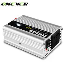 Onever 500W Car Inverter 12v 220v 50Hz Auto Inverter 12 220 Cigarette Lighter Plug Power Converter Inverter Peak Power 1000W 2024 - buy cheap