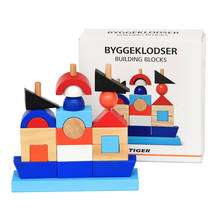 Children Early Education Enlightenment Wooden Toys Wooden Building Blocks Pirate Ship Pillar Kids Gifts 2024 - buy cheap