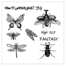 Insect Clear Stamp For Scrapbooking Transparent Silicone Rubber DIY Photo Album Decor 2024 - buy cheap